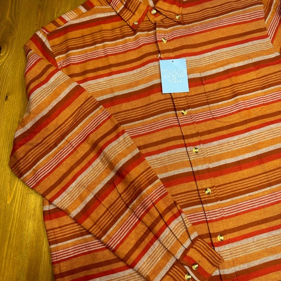 Tackle & Tides Harvest Flannel Shirt NWT - Picture 5 of 5